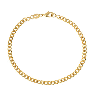 
Gold-filled chain bracelet with lobster clasp, measuring 18.50 cm in length.

