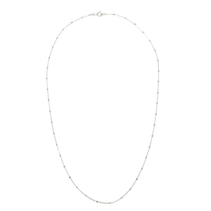 
Sterling silver decorative chain necklace with bobbles, 45 cm in length

