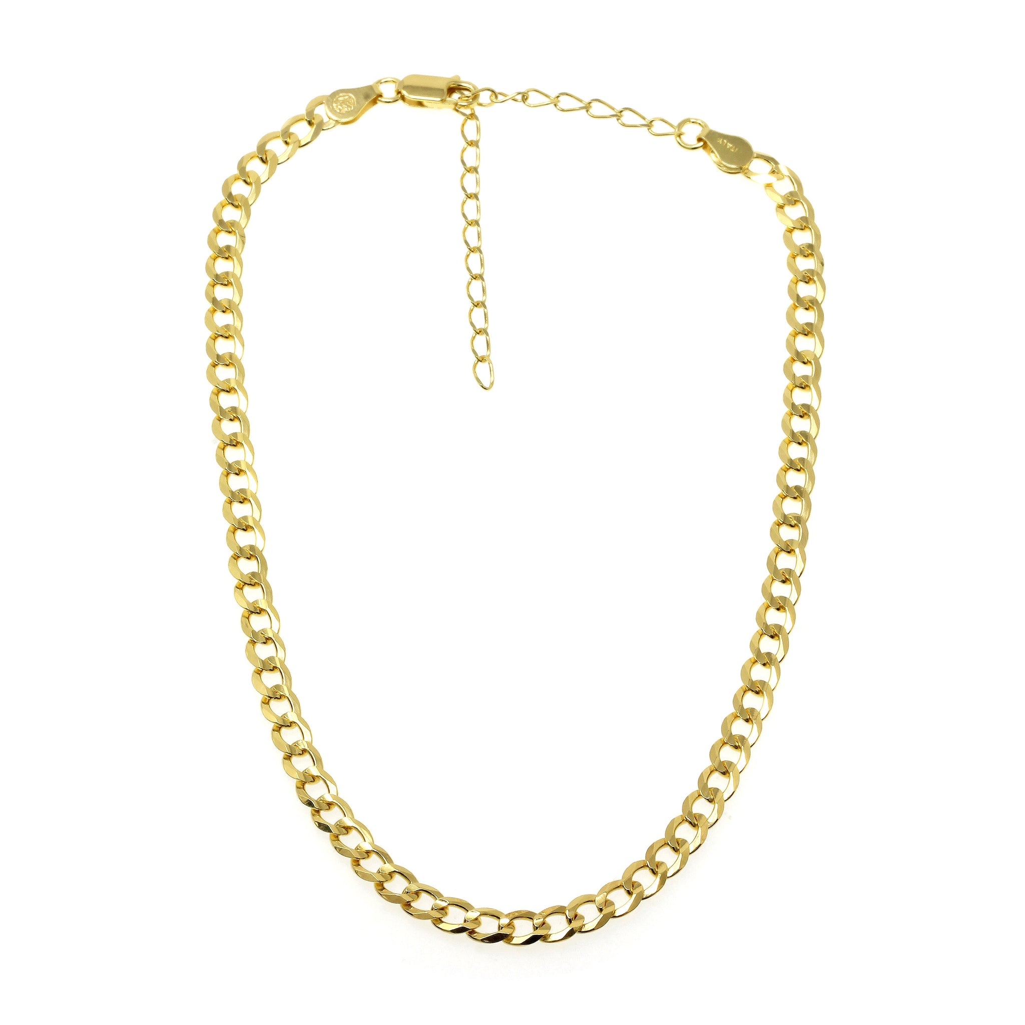 

18 karat gold plated chain choker necklace  

