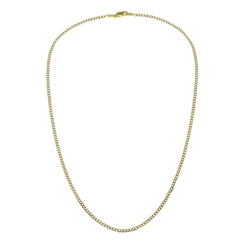 

18kt Gold-Plated Silver Chain Necklace, 40 cm in Length  

