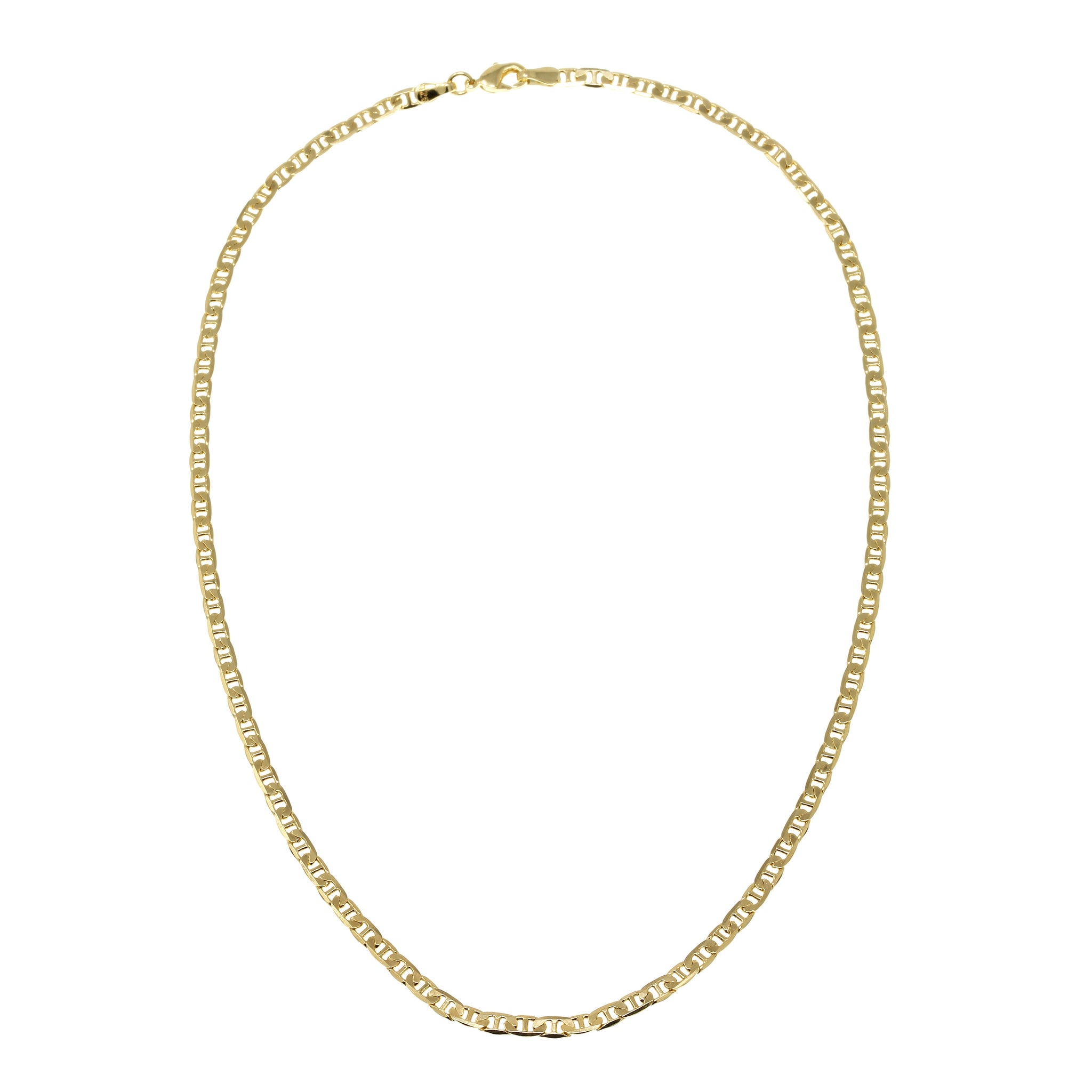 
Gold-filled chain necklace with a secure lobster clasp, available in 40 cm and 45 cm lengths.

